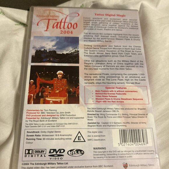 Edinburgh Military Tattoo 2004 DVD Live From Edinburg Castle Esplanade Video - Picture 4 of 7